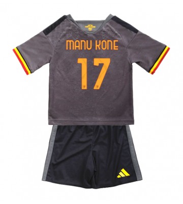 AS Roma Manu Kone #17 Replika Tredje Tröja Barn 2026-27 Kortärmad (+ Korta byxor)